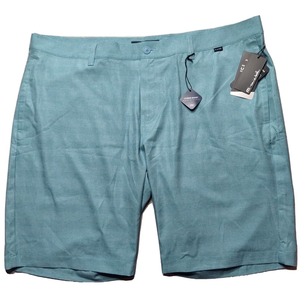 TRAVIS MATHEW PRESTIGE Men 42‎ Blue Lake Powell 10" Hybrid Golf Shorts NEW